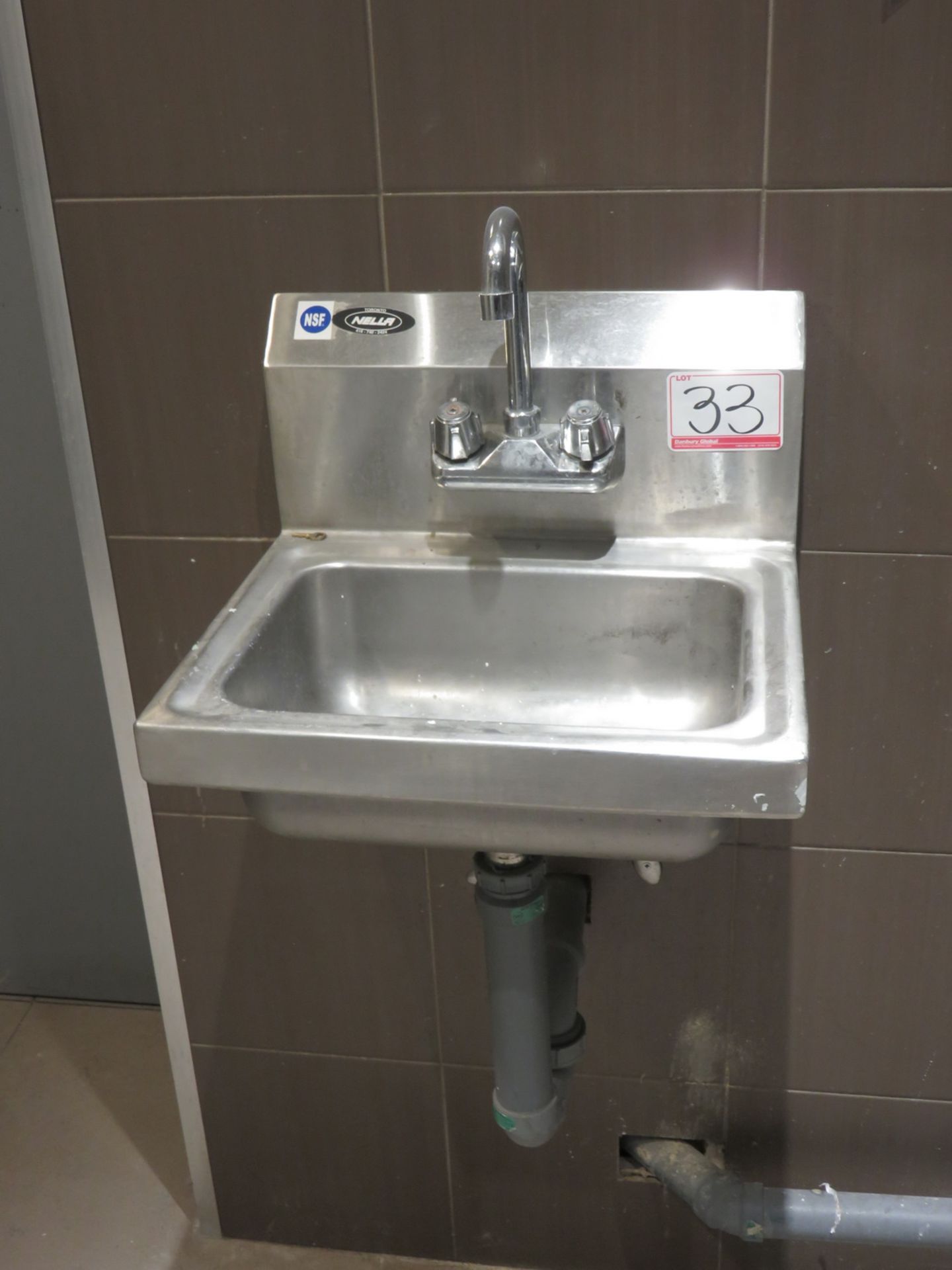 UNITS - NELLA STAINLESS STEEL 15" X 17" WALL MOUNT SINKS (3-UNITS) & (1) STAINLESS 12" X 18" SINK