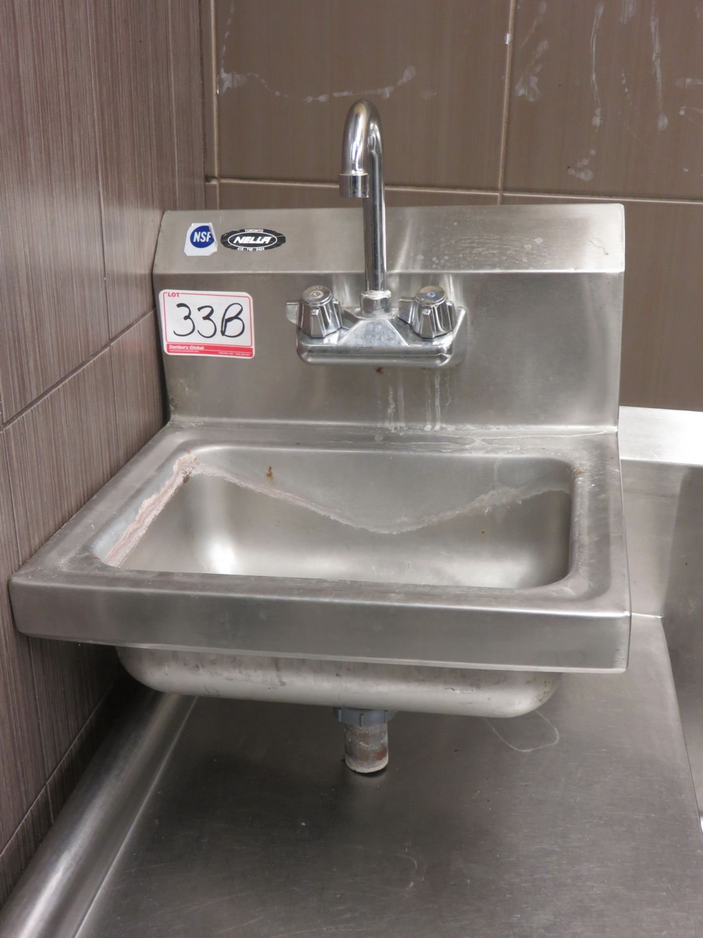 UNITS - NELLA STAINLESS STEEL 15" X 17" WALL MOUNT SINKS (3-UNITS) & (1) STAINLESS 12" X 18" SINK - Image 3 of 3