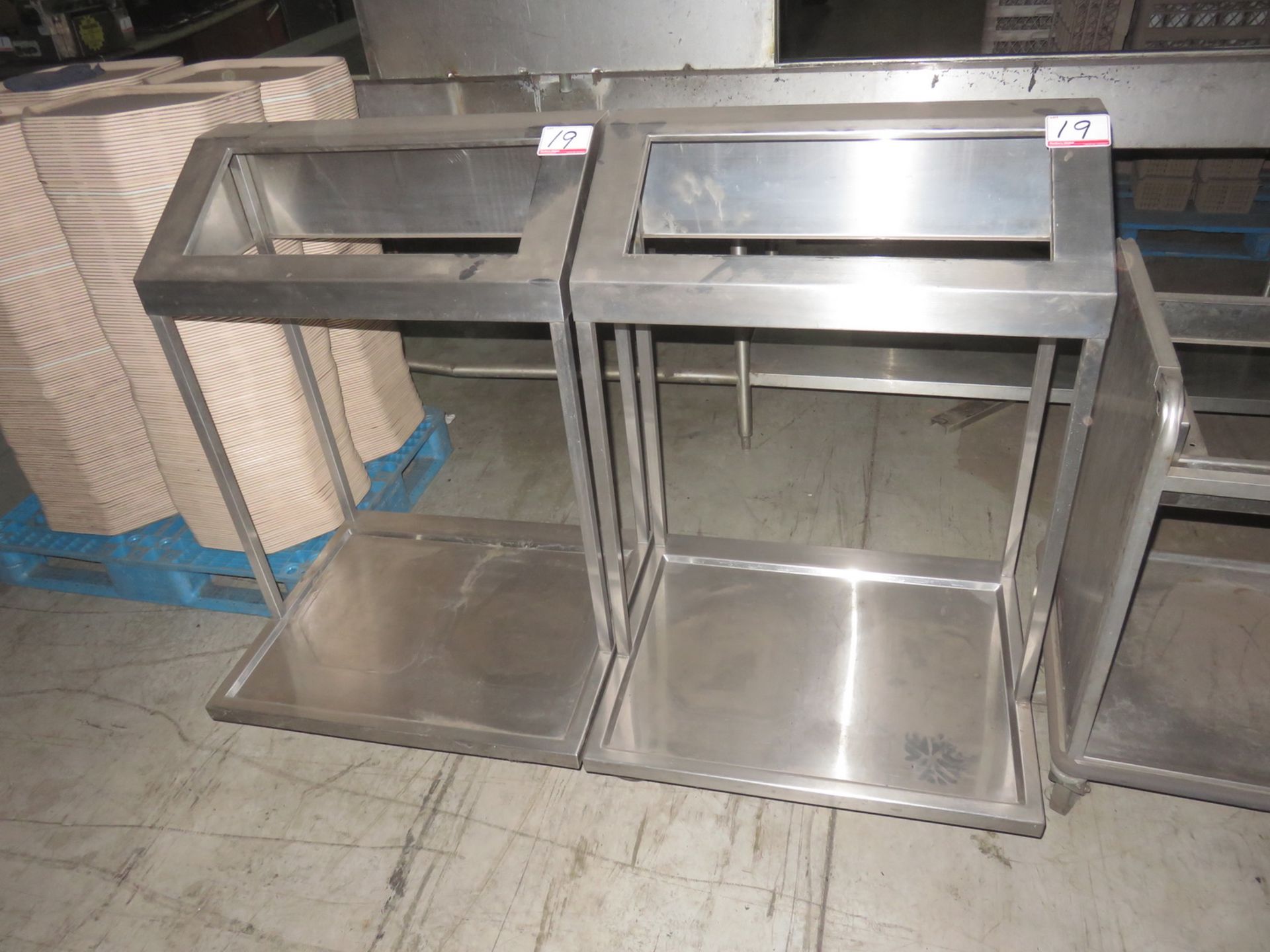 UNITS - APPROX 26 X 31" STAINLESS STEEL CARTS