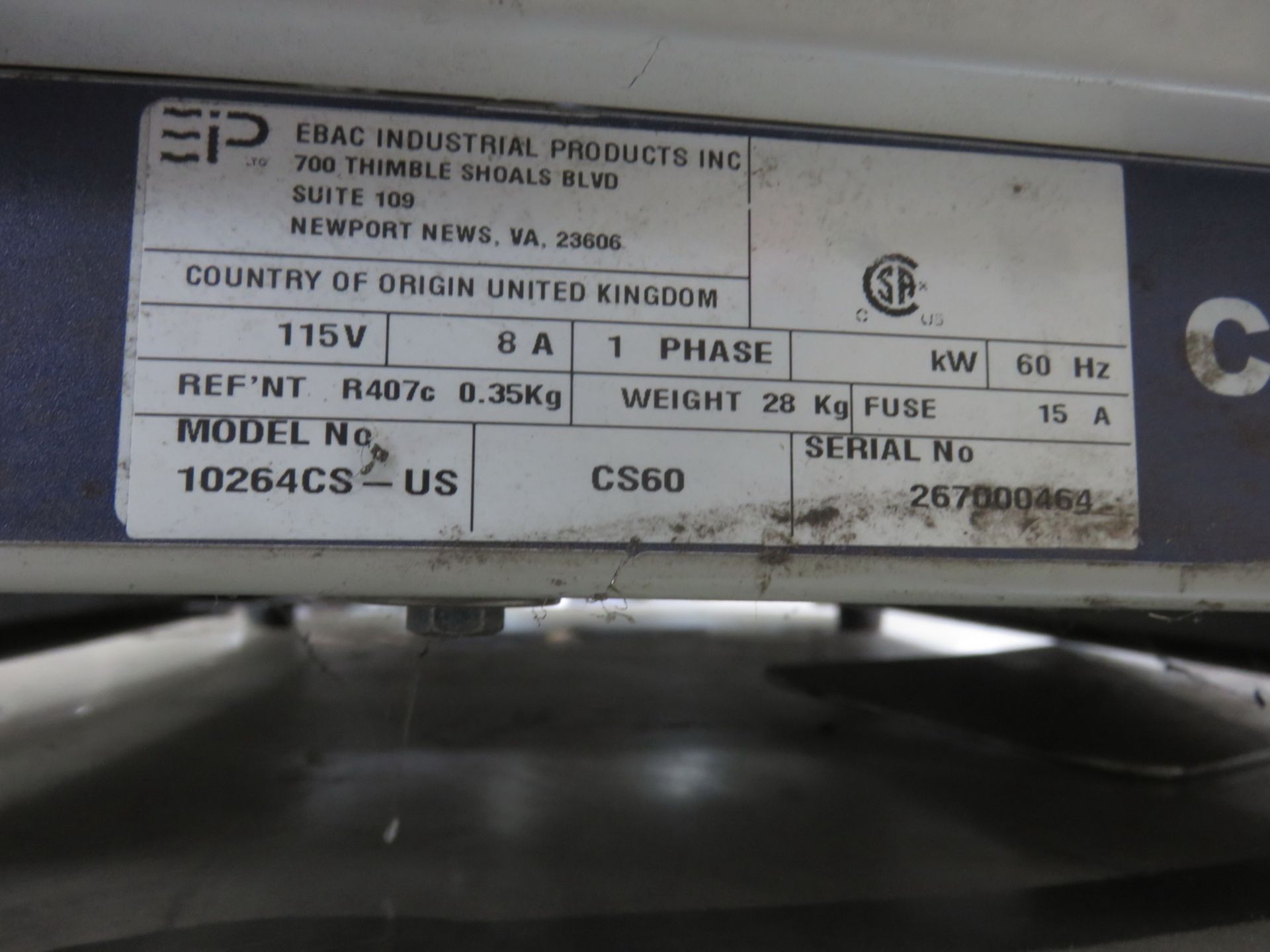 EP LTD CS60 REFRIGERATED AIR DRYER - Image 2 of 2