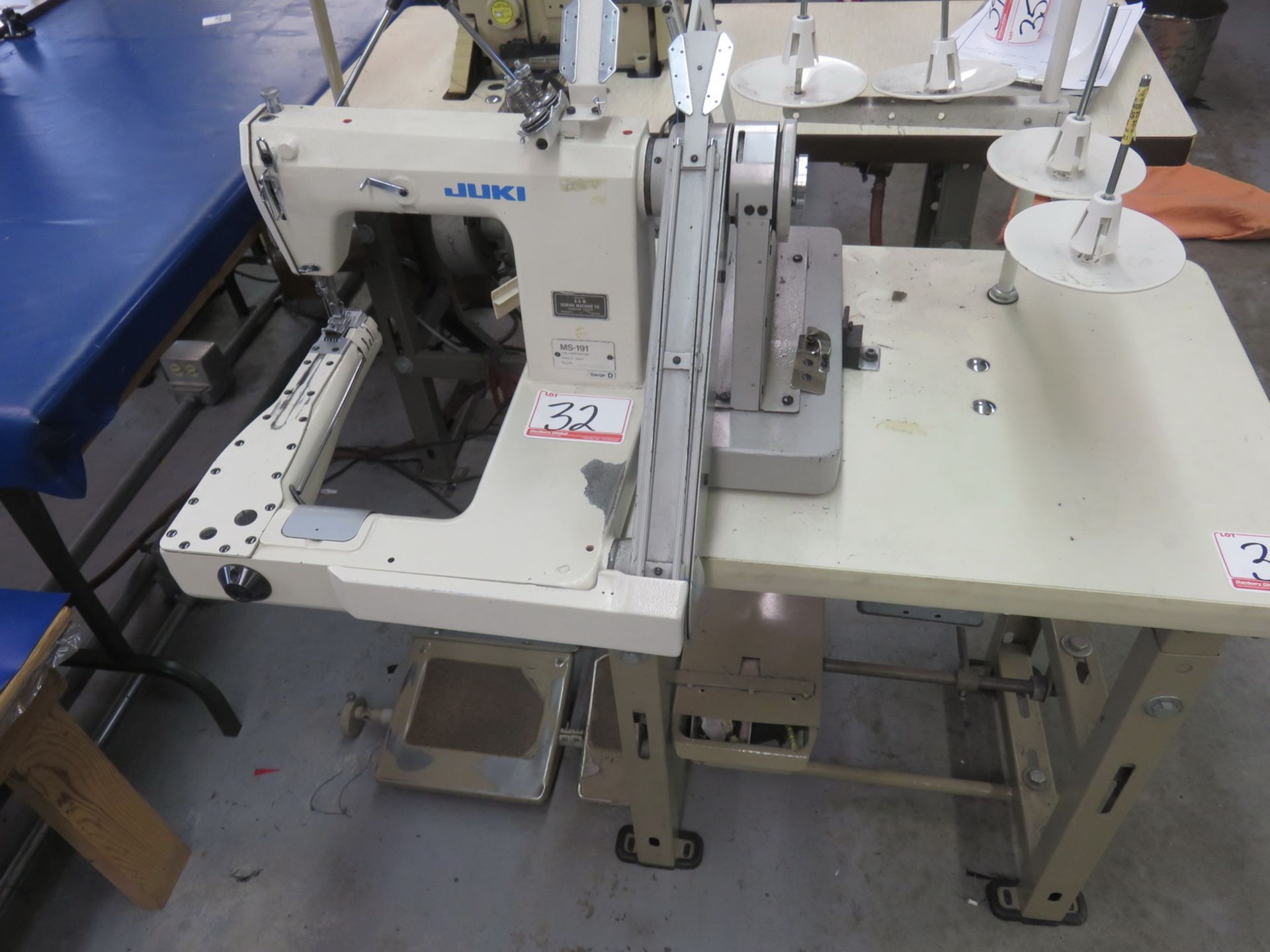 JUKI MS-191 FEED-OFF-THE-ARM SEWING MACHINE, S/N MS0WH05064