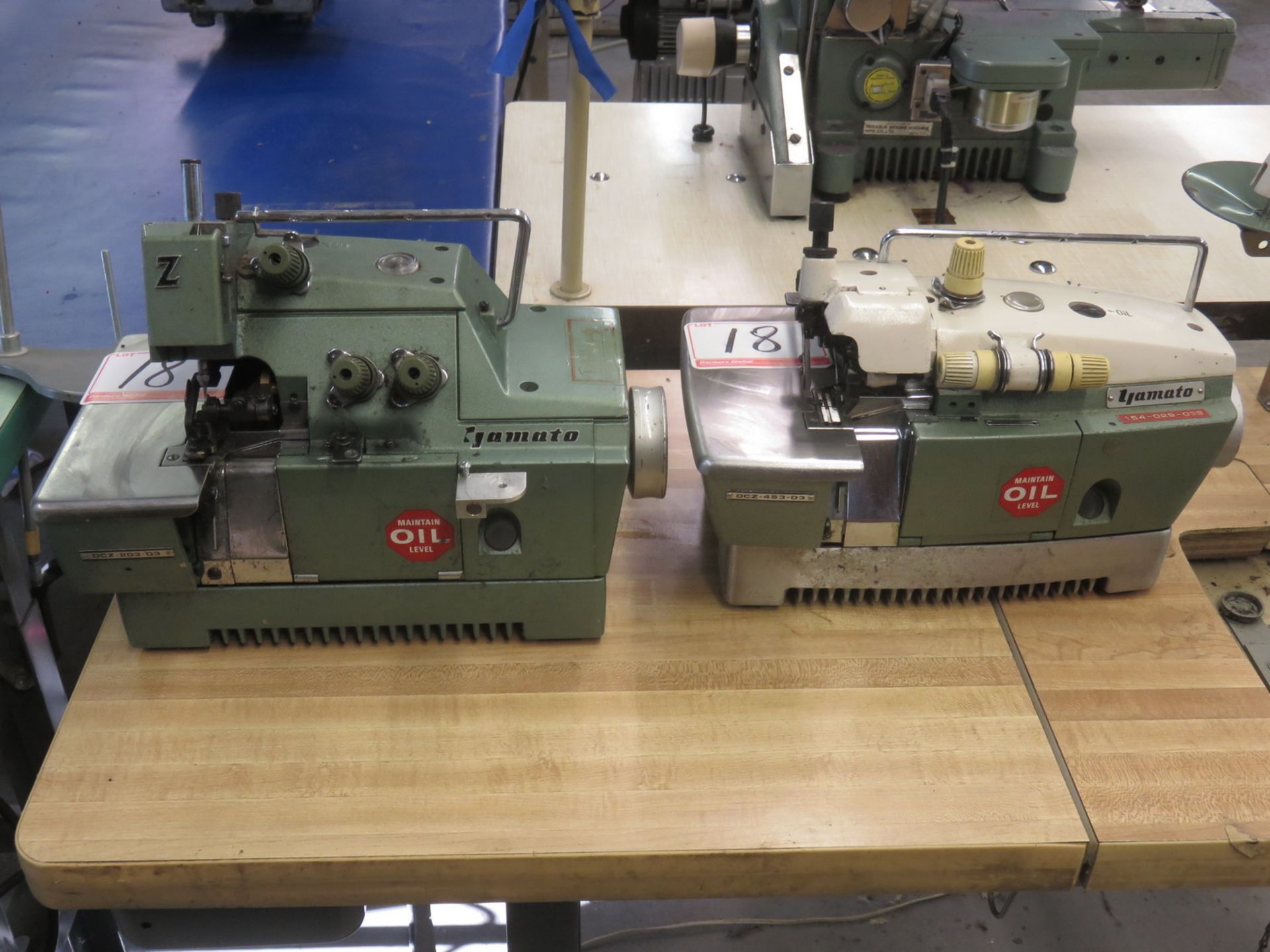 UNITS - YAMATO DCZ-453-D3 & DCZ-203-D3 3-THREAD SERGER - HEADS ONLY