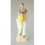 Staatlich Meissen (Unterglasurblaue Schwertermarke 1934-heute): Jugendstilfigur "Clown" Entw. Martin