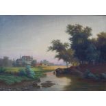 Schmitz, Carl Ludwig (1900-1967 Düsseldorf,): Romantische Ansicht von Schloss Strauweiler bei