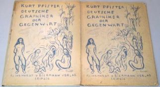 Pfisterer, Kurt: Deutsche Graphiker der Gegenwart mit 23 Graphiken 41 S., 1 Bl. Mit 23 Orig.-