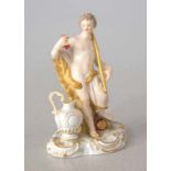 Königl. Meissen (Unterglasurblaue Marke ( Knaufzeit) 1850-1924): Mytholog. Figur eines Jünglings mit