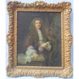 Netscher, Caspar (1639 Heidelberg - 1684 Den Haag): Portrait eines Adeligen mit Landkarte