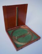 Hall, B.J.: Messing-Kreis zur Kartennavigation, dat. 1939 Messing graviert, Durchmesser 30,5 cm,