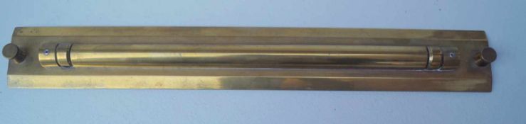 Roll-Lineal, England, Ende 19. Jhd. Messing poliert, Länge 45,5 cm, aus umfangreicher Privatsammlung