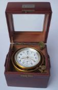 Wempe, Chronometerwerke Hamburg: Schiffschronometer, Modell 6155, Nr. 6155 Chronometer mit