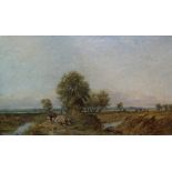 Vernon, Paul (1796-1875, Paris Schule von Barbizon, Orientalist): Landschaft am Fluss mit
