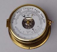 Schatz, August: Schiffs-Barometer Klassisches Barometer, auf der Blatt bez. "Precision Barometer",