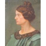 Jugendstilportrait einer Spanierin Öl auf Leinwand - ohne Signatur, aufwendiger originaler
