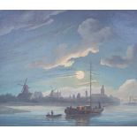 Kitzinger, Maximilian Leonhard (1811 Frankfurt am Main " - Amsterdam ca. 1845): Mondscheinnacht