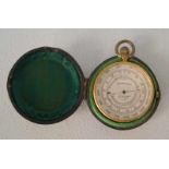 Watson Bros., 4. Pall Mall London: Taschenbarometer/Thermometer Kleines Taschenbarometer /