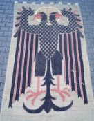 Wandteppich, aus dem Haus der Deutschen Kunst München Wolle, Silberdraht und Baumwolle , gewebt