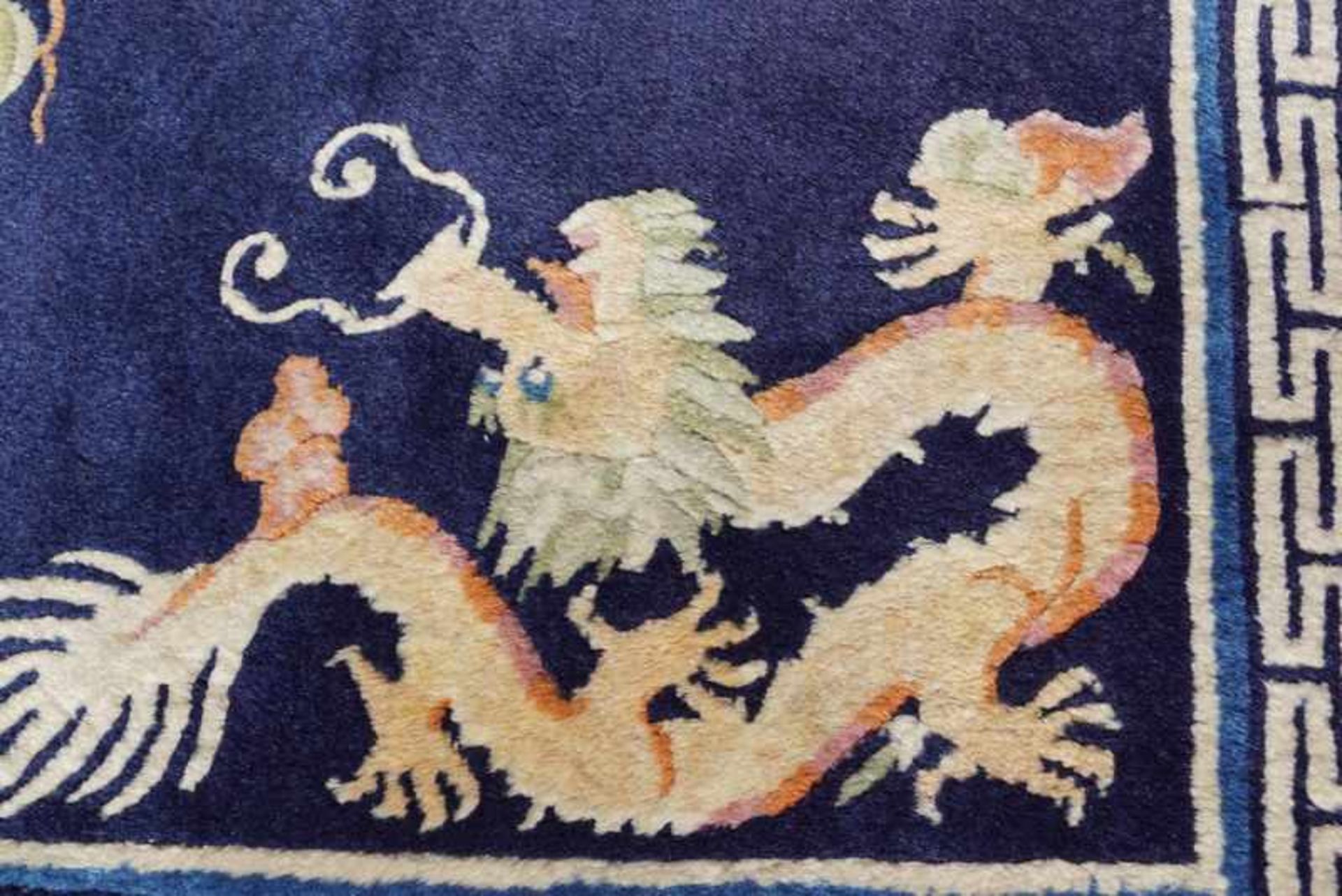 Chinesischer Pao-Thao Pekingteppich Anilinfarben, Manchester Wolle auf Wolle, gepflegter - Image 2 of 4