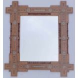 Maurischer Spiegel, Marokko Auf Buchenholz aufwendige und geometrische Marketeriearbeit aus