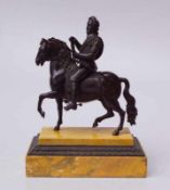 Bronze-Reiterstandbild eines Ital. Renaissancefürsten Wohl eines Medici-Großherzogs, vielleicht