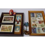 Große Sammlung Präge-Postkarten EAS und Blech-Krippen-Kerzenspiel 24-teilige Sammlung Weinachts- und