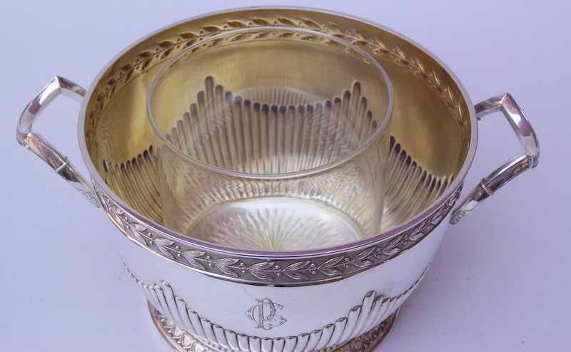 Koch und Bergfeld Bremen (Kelchpunze ab 1884): Große Bowle , klassizistischer Stil, 800er Silber, - Image 4 of 4