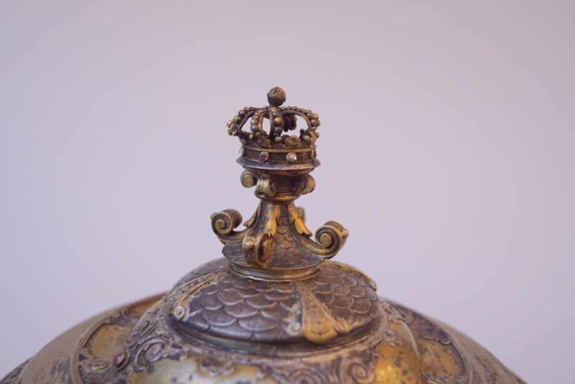 Herrschaftlicher Juwelenbesezter Pokal von Friedrich von Baden 1881 Diplomatengeschenk oder - Image 4 of 5