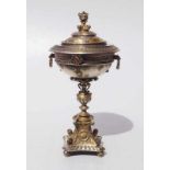 Herrschaftlicher Juwelenbesezter Pokal von Friedrich von Baden 1881 Diplomatengeschenk oder
