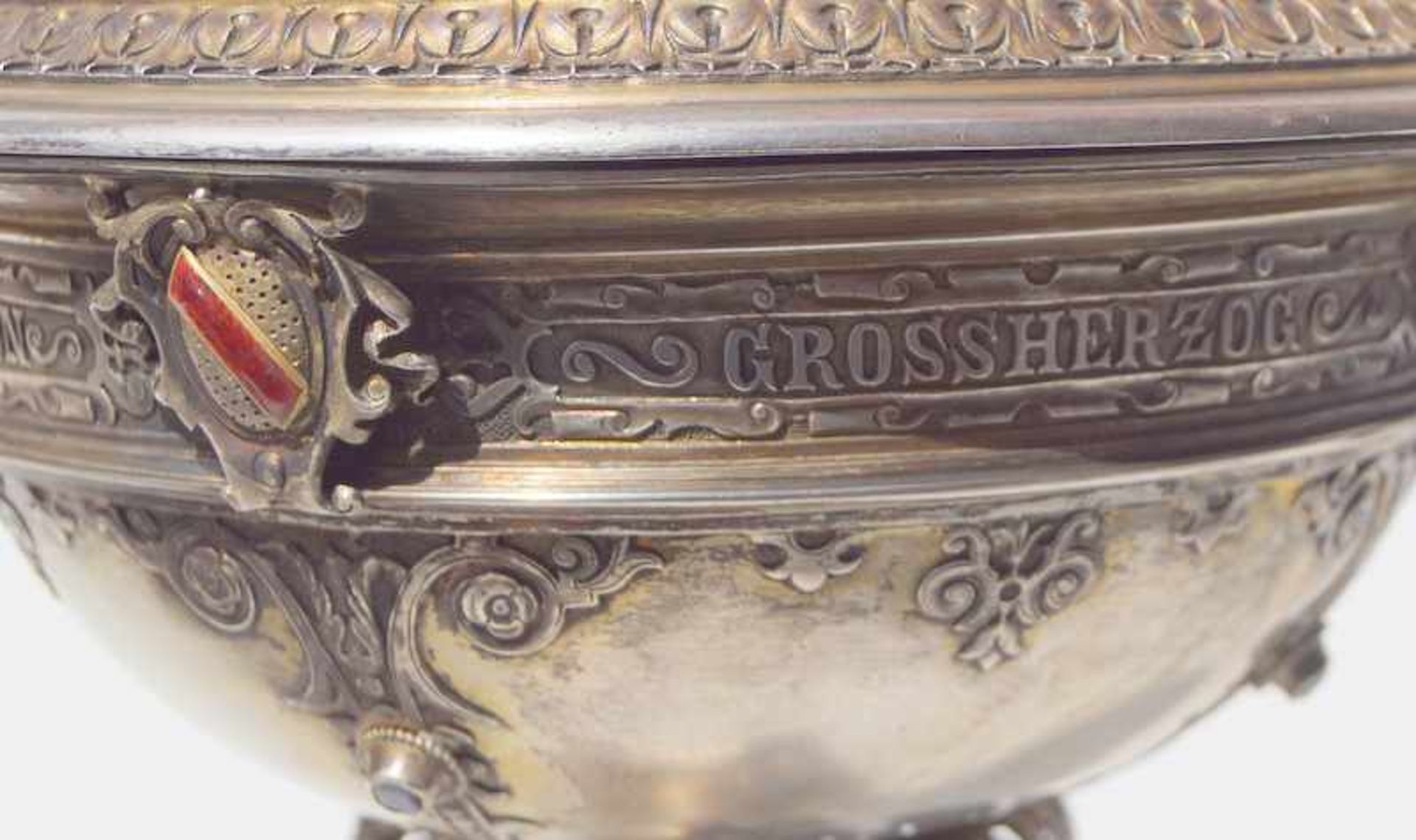 Herrschaftlicher Juwelenbesezter Pokal von Friedrich von Baden 1881 Diplomatengeschenk oder - Image 2 of 5