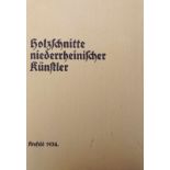 Mappe "Holzschnitte niederrheinischer Künstler" Krefeld 1934 Mappe erschienen 1934 im Zelt-Verlag zu