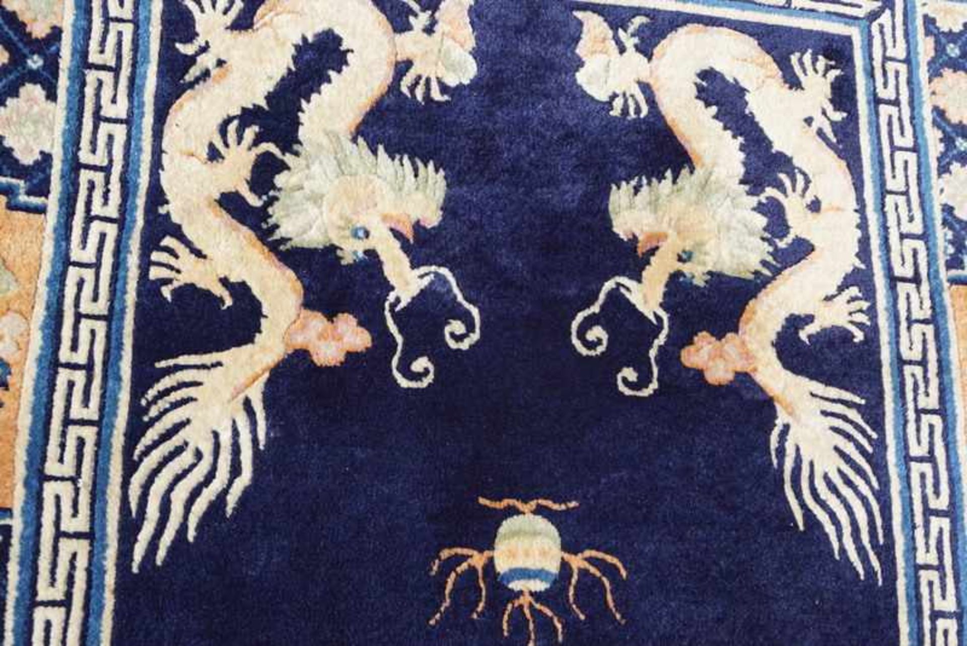 Chinesischer Pao-Thao Pekingteppich Anilinfarben, Manchester Wolle auf Wolle, gepflegter - Image 3 of 4