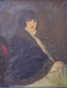 Han van Meegeren (1899 in Deventer - 1947 in Amsterdam): Porträt einer streng blickenden Frau Dame