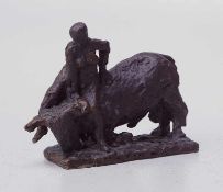 Europa auf dem Stier Bronze mit schwarzbrauner Patina , Ohne Erkennbare sign. Stempellimitierung 9/