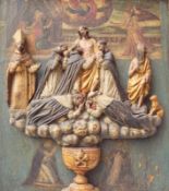 Pestaltar - Gnadenbild eines Krankenhauses oder Jesuitenkloster Temperamalerei auf Holz ( 2
