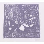 Dufy, Raoul (1877 Le Havre -1953 Forcalquir): Holzschnitt "L'amour"Holz/Linolschnitt auf Pre Fils