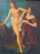 "Diana im Bade", Öl auf LeinwandÖl auf Leinwand, wohl nach Vorbild des 18. Jhd., 80cm x 80cm.
