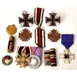 Sammlung Orden und Auszeichnungen 2. WK2x Eisernes Kreutz 2. Klasse 1914 und 2x