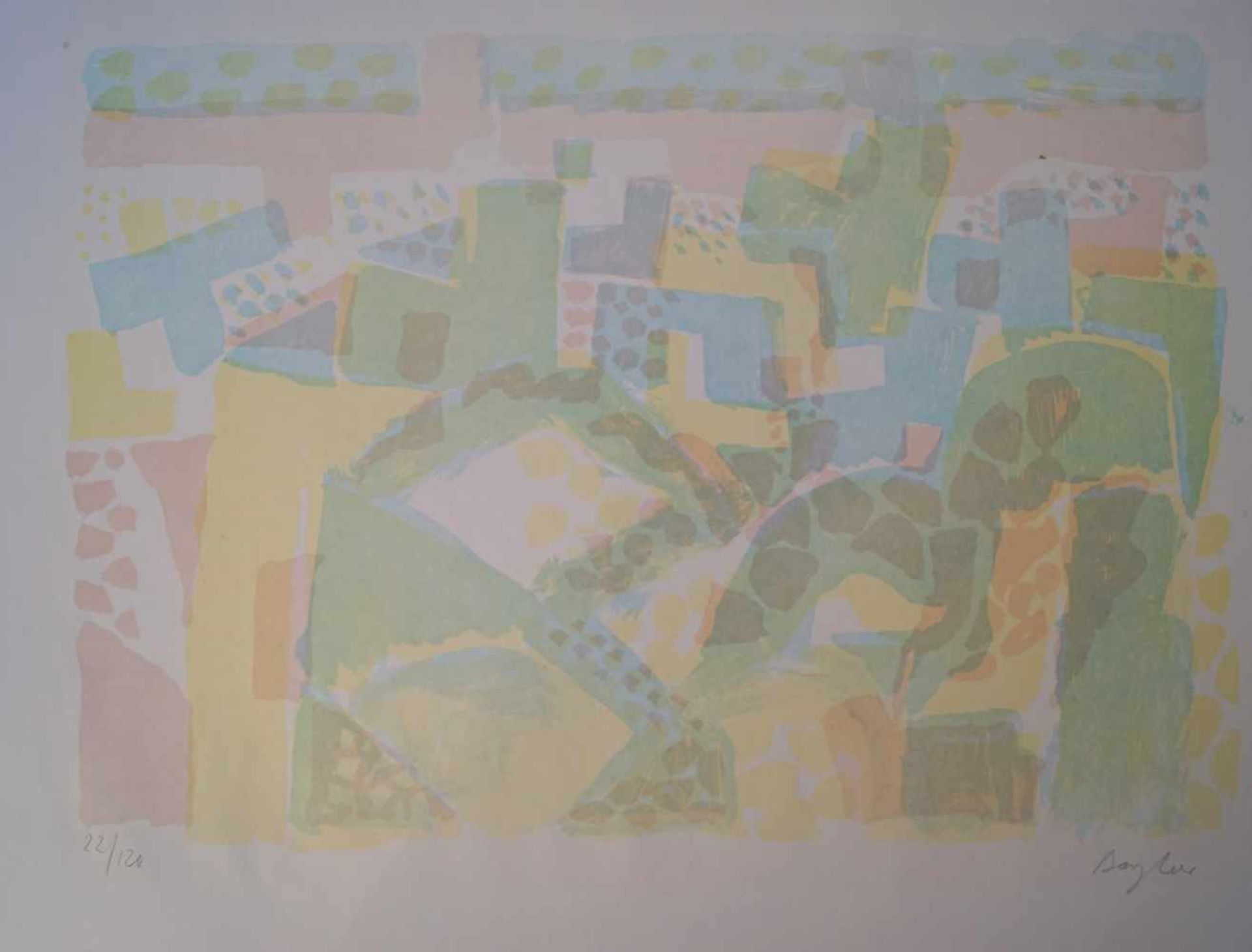 Bargheer: Mappenwerk bez. "Ischia" Mit 10 originalen Farblithographien auf Bütten, jeweils - Image 7 of 10