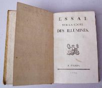 Essai sur la secte des Illumines, Paris, 1789Pappcover - 192 Seiten, guter Zustand, Exlibris f. v.