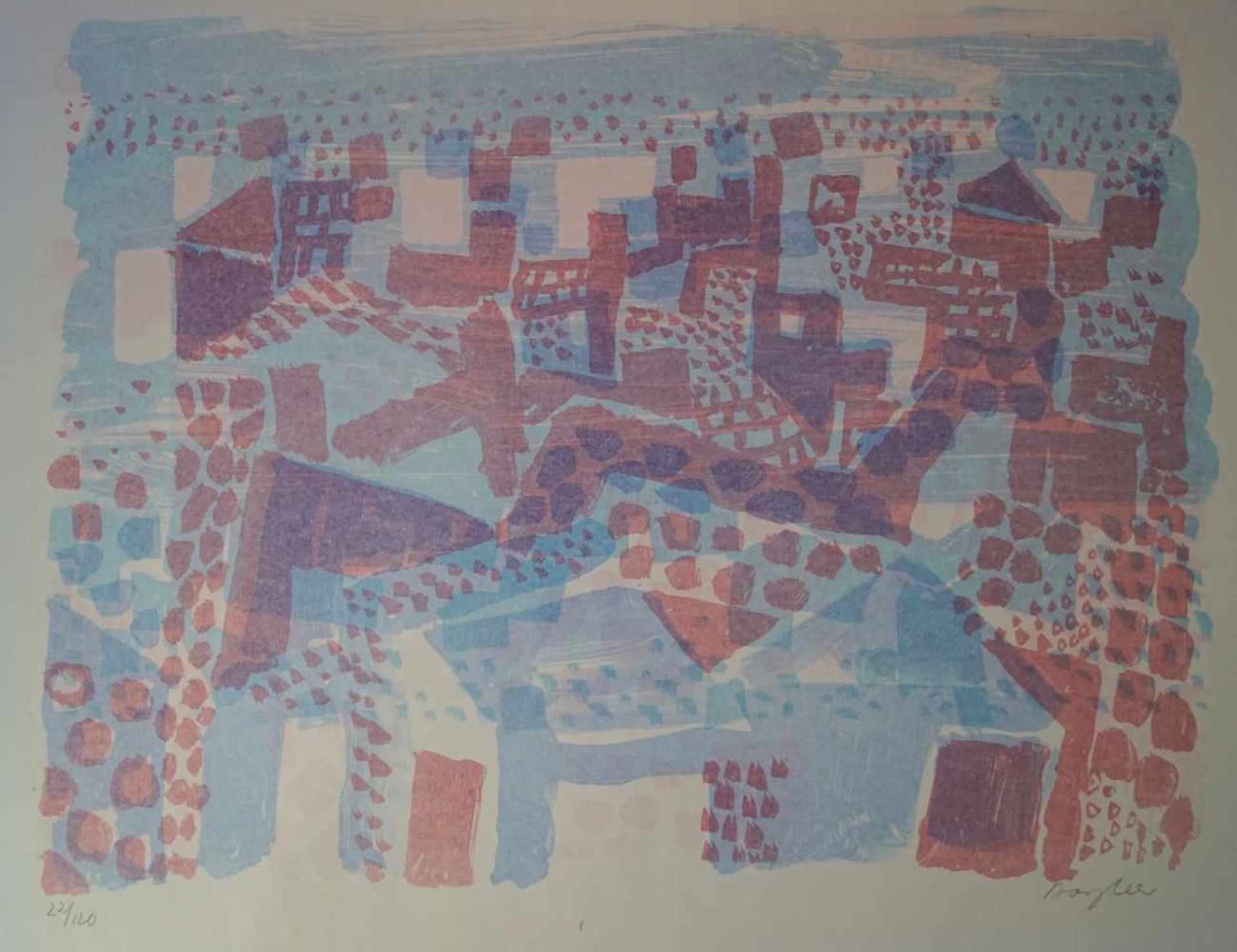 Bargheer: Mappenwerk bez. "Ischia" Mit 10 originalen Farblithographien auf Bütten, jeweils - Image 9 of 10