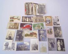 75 Militärische historische Postkarten, 1. und 2. WKGelaufen, mit div. Beschriftungen und Marken,