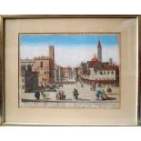 Remshart, Karl: Zwei Ansichen von Florenz aus altem GuckkastenZwei Guckkastenblätter "Vue