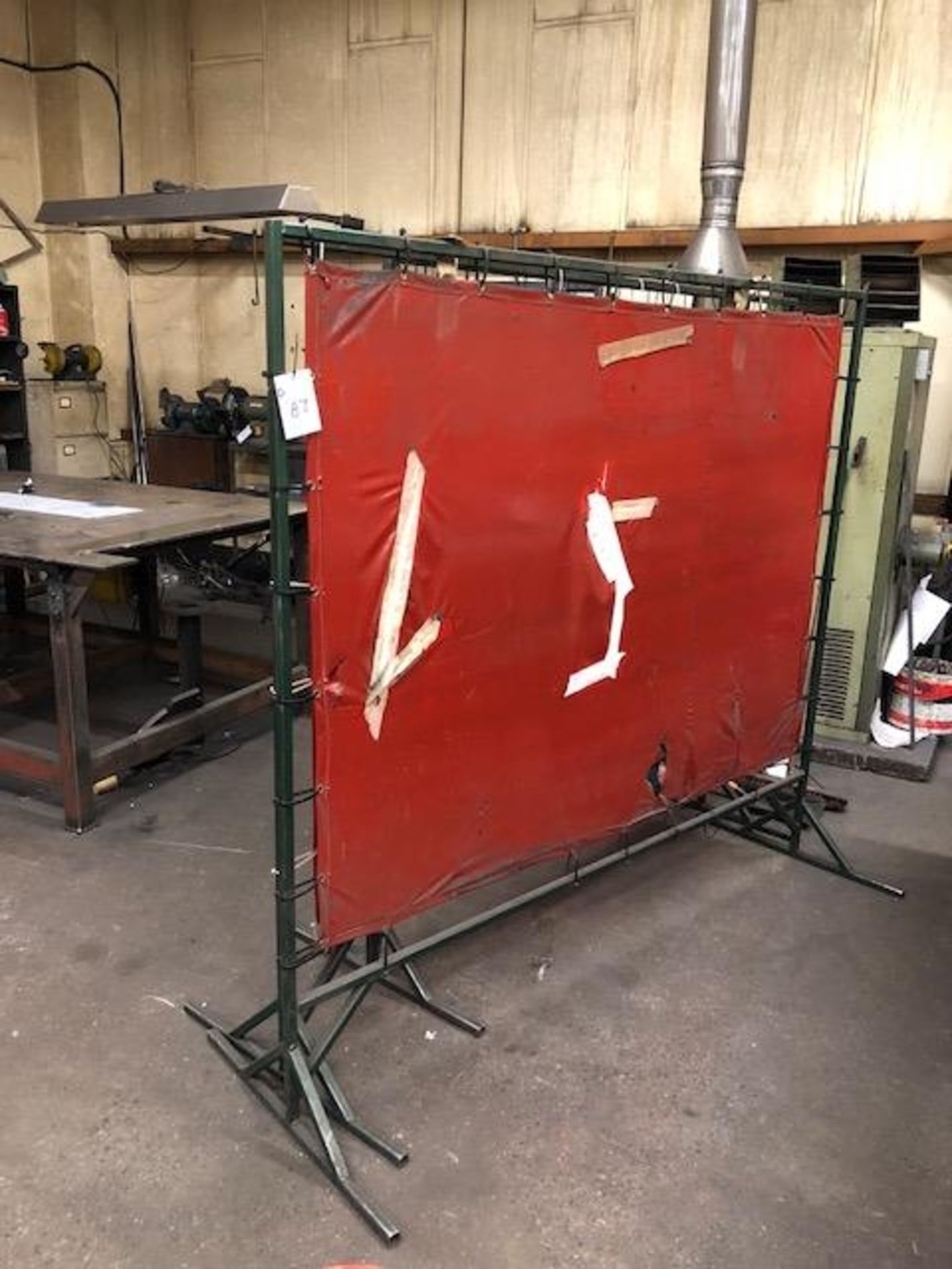 Three welding screens