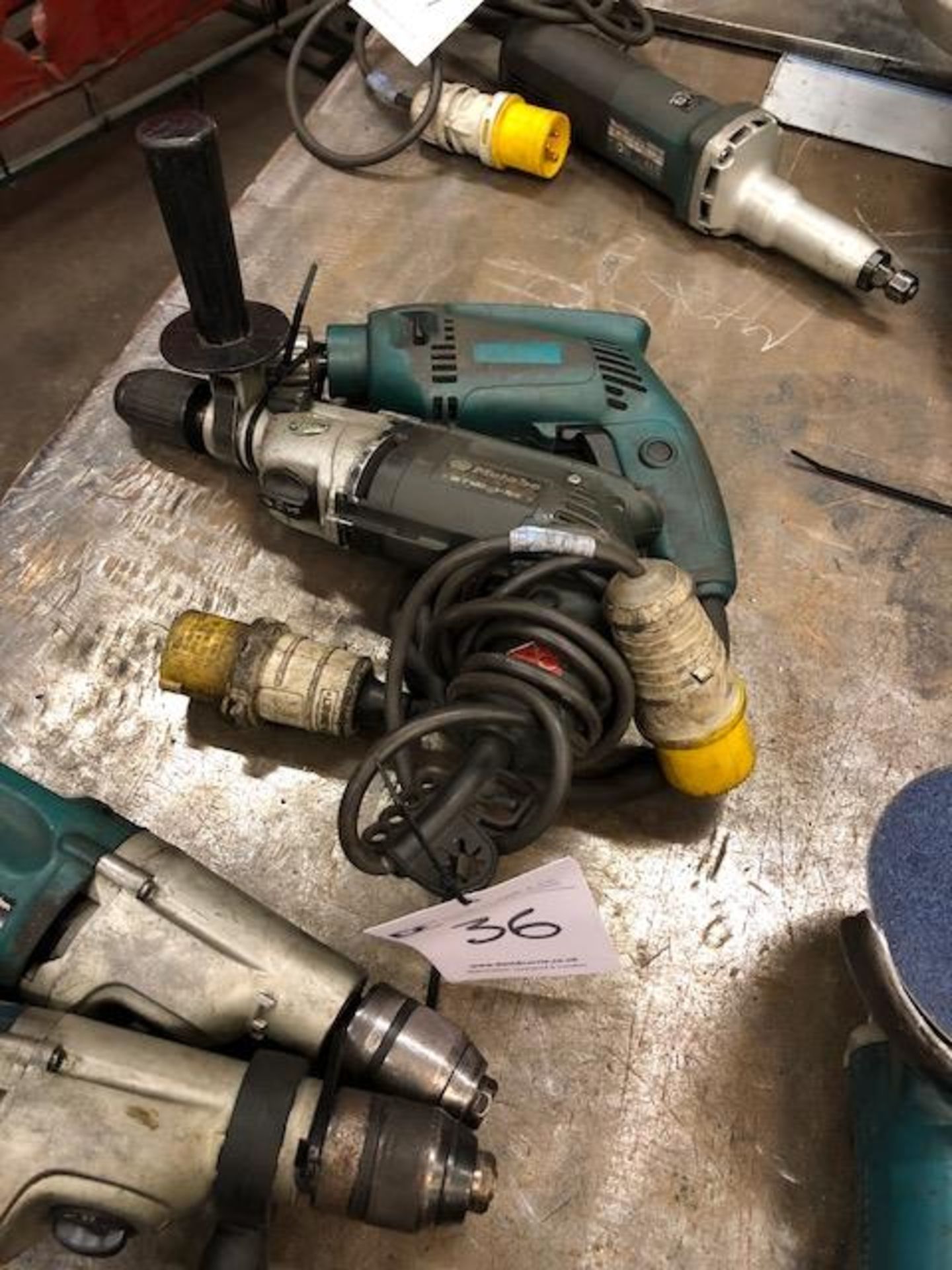 METABO SBE 680 impact drill and similar drill of unknown manufacture