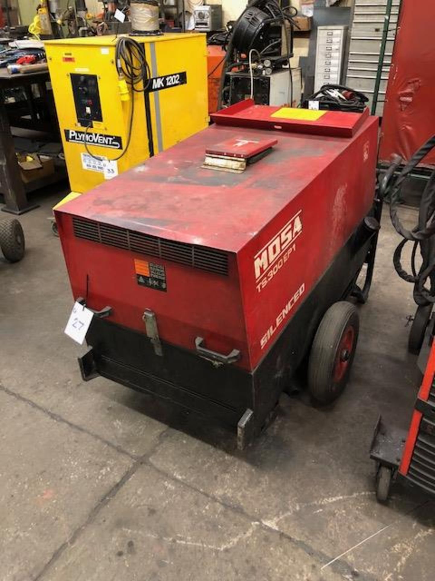 MOSA TS 300 EP1 Silenced, portable diesel engine welding generator s/no: 21990080031 (2008)