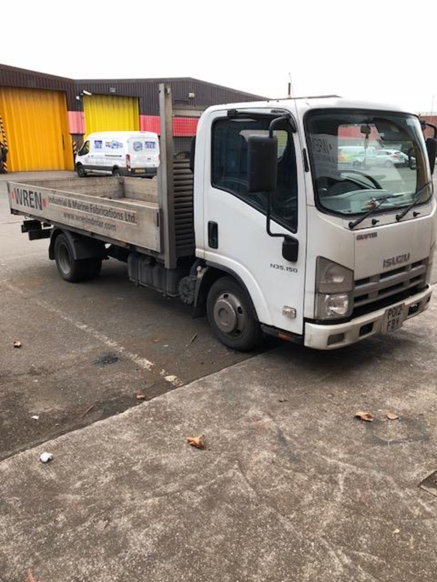 ISUZU Grafter N35.150 LWB single axle rigid body drop-side truck Registration No: PO12 FBY, recorded - Image 2 of 4