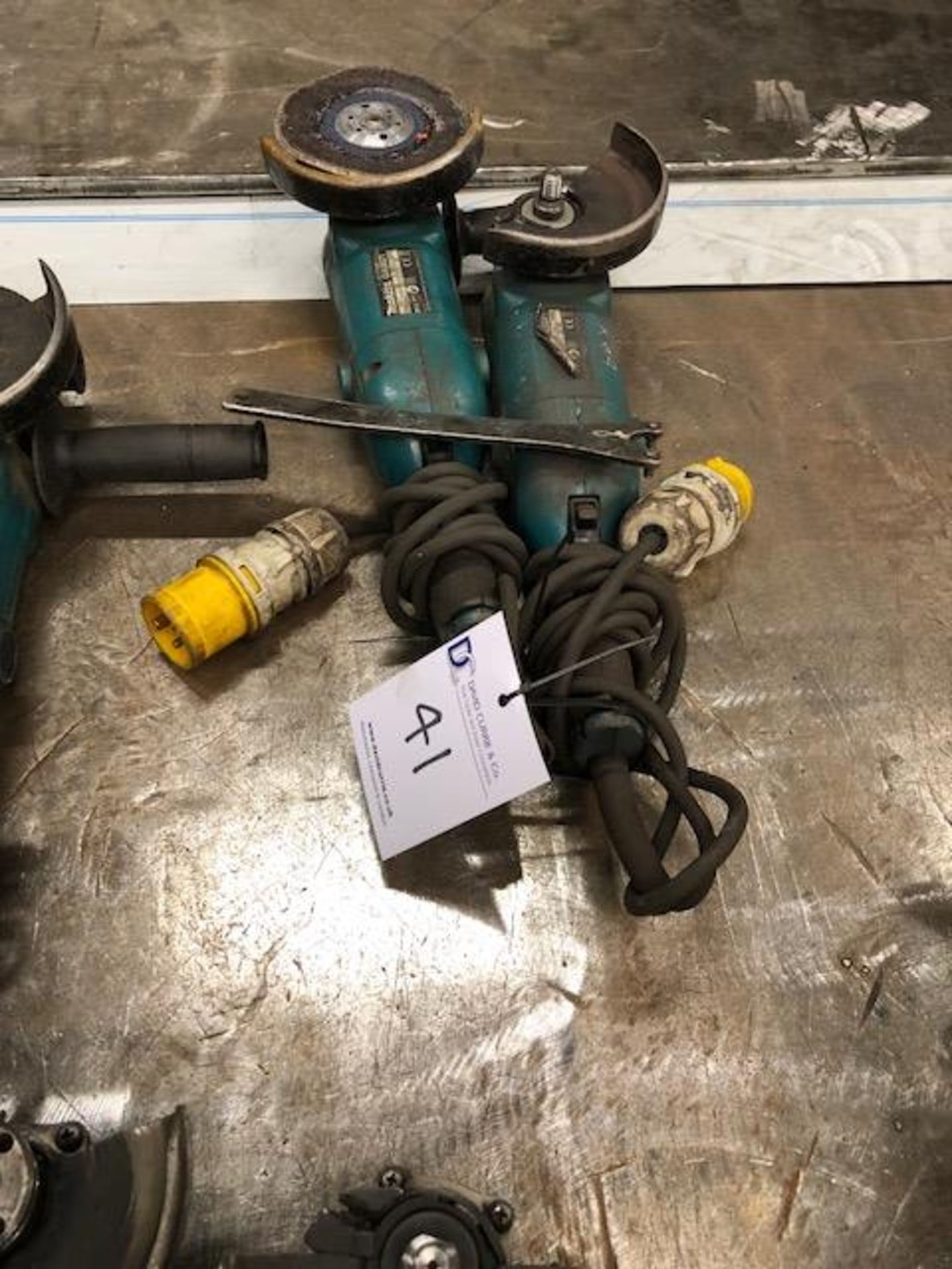 2 x MAKITA GA5021 125mm 110v, angle grinders