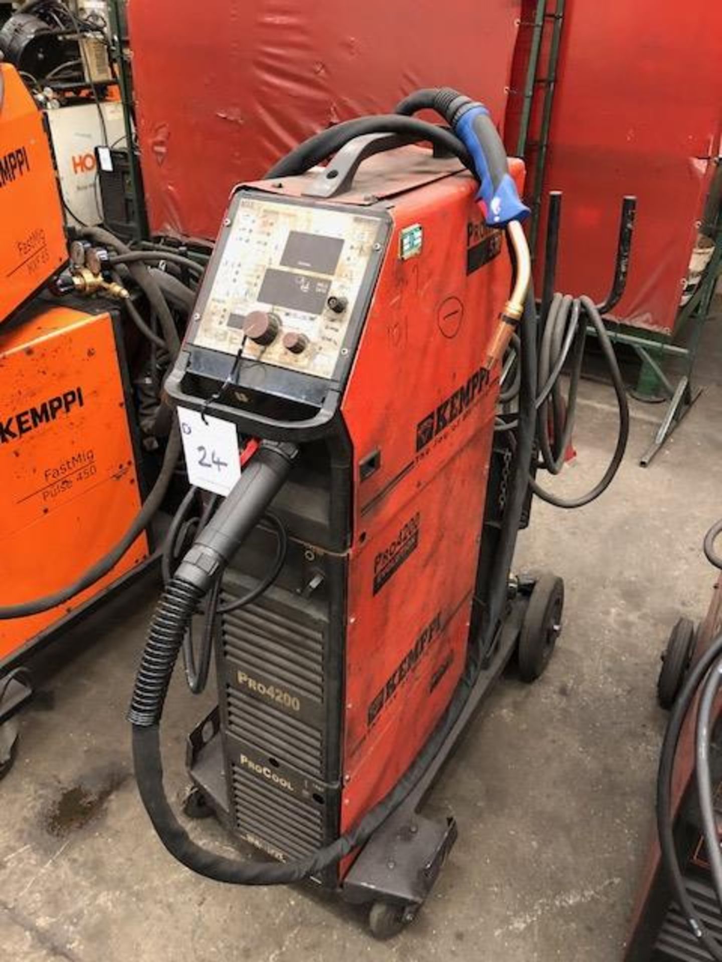 KEMPPI PRO 4200 EVOLUTION, 415v portable MIG welder, complete with KEMPPI PROMIG 530 wire feed and