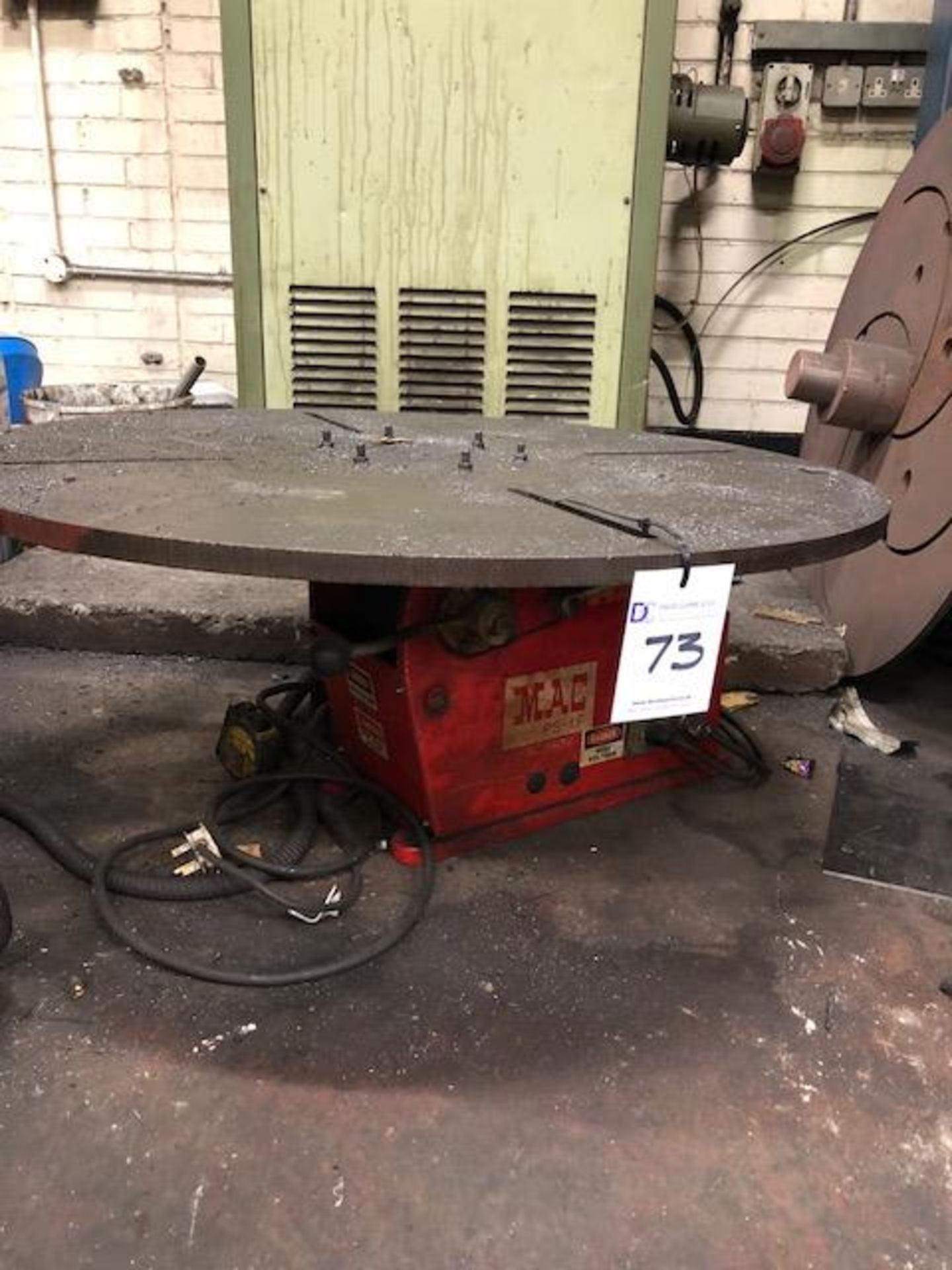 MAC PS-1F, 900mm dia light duty welding positioner