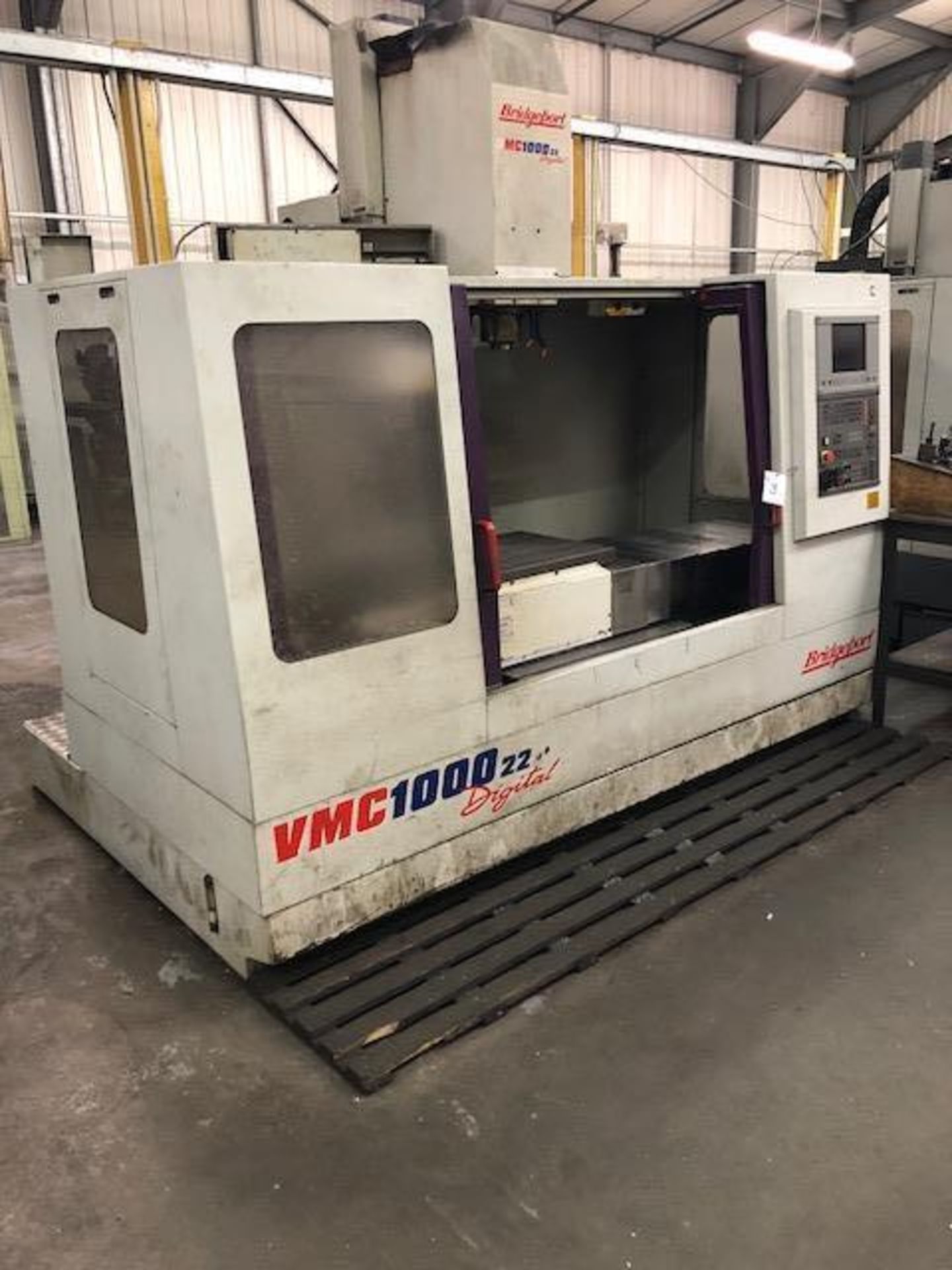 BRIDGEPORT VMC 1000 22 Digital CNC vertical machining centre s/n: 950100, Date: November 1998