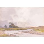 Percy Dixon (1862-1924) British A mountainous Scottish landscape, watercolour, signed to lower right